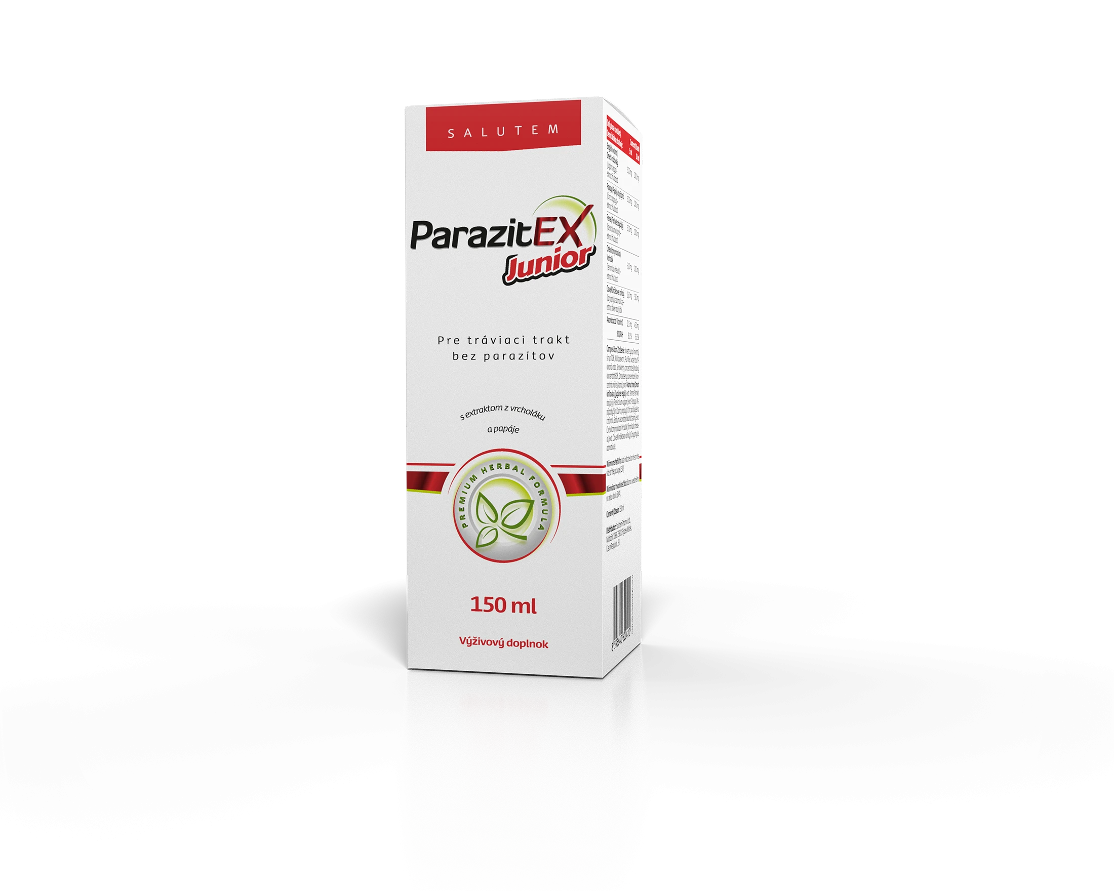 vizu box ParazitEX Sirup 150 ml SLO P2 WEB16 ParazitEx Junior sirup 150 ml - zľavnen&yacute; tovar